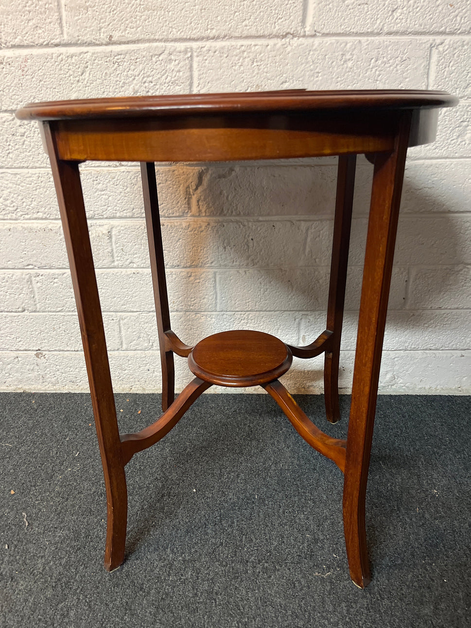 Circular teak lamp table (Diameter 60 x H 73 cm) 4925