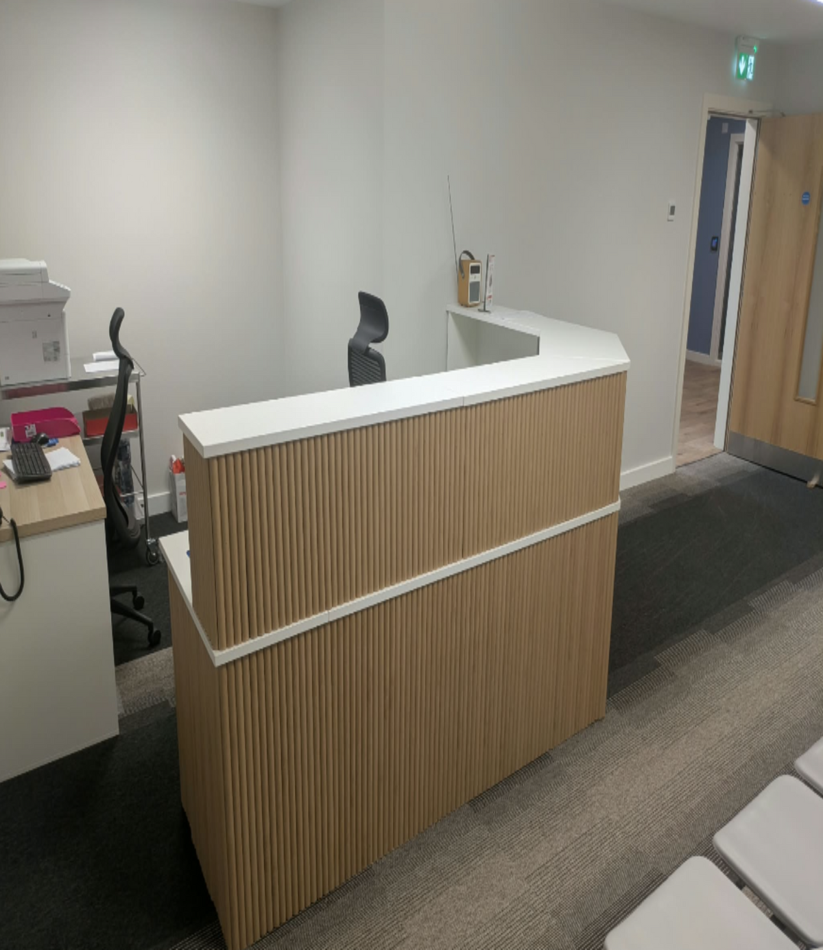 Bespoke Reception Counter Curved