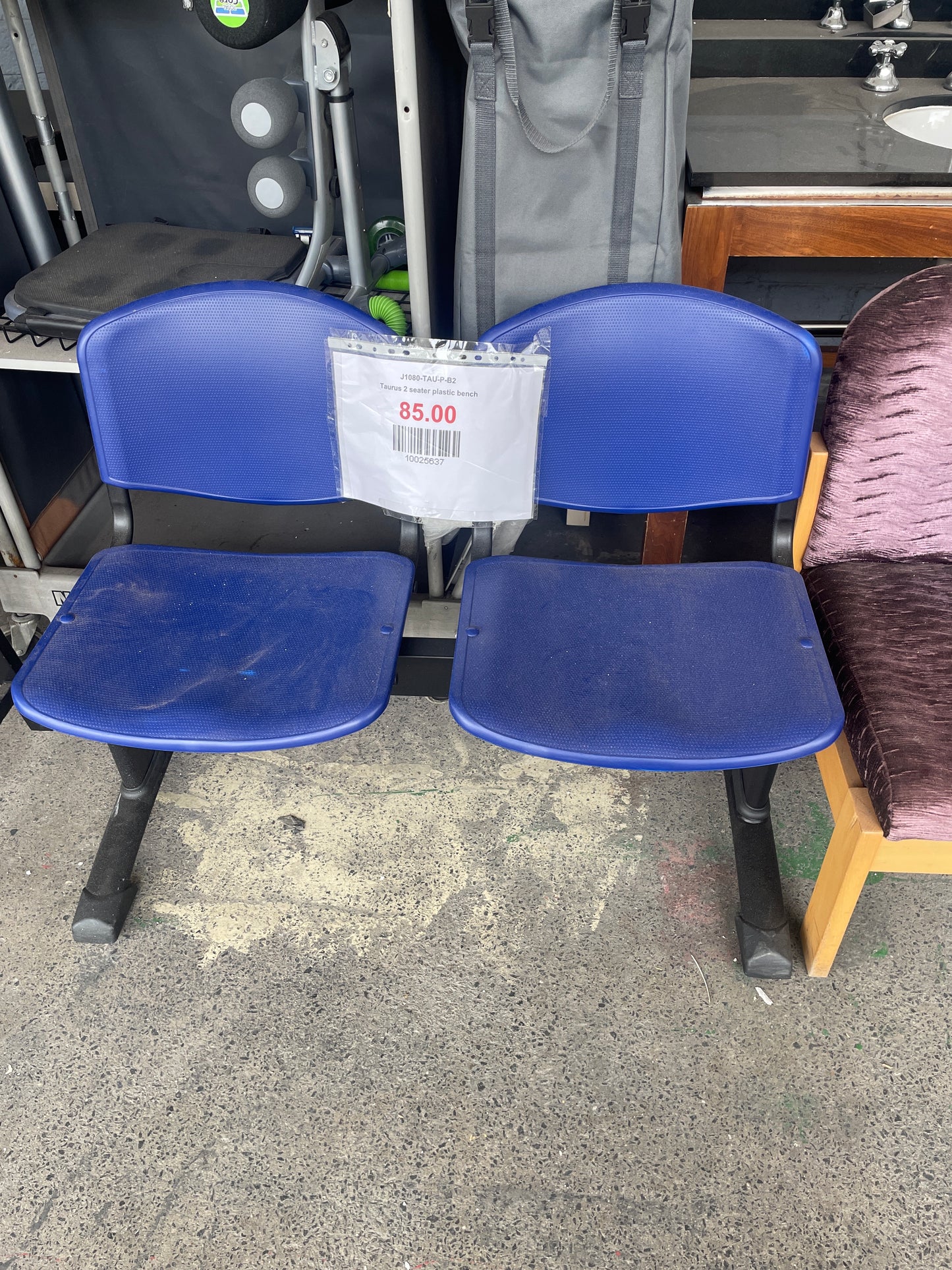 Taurus 2 seater plastic bench