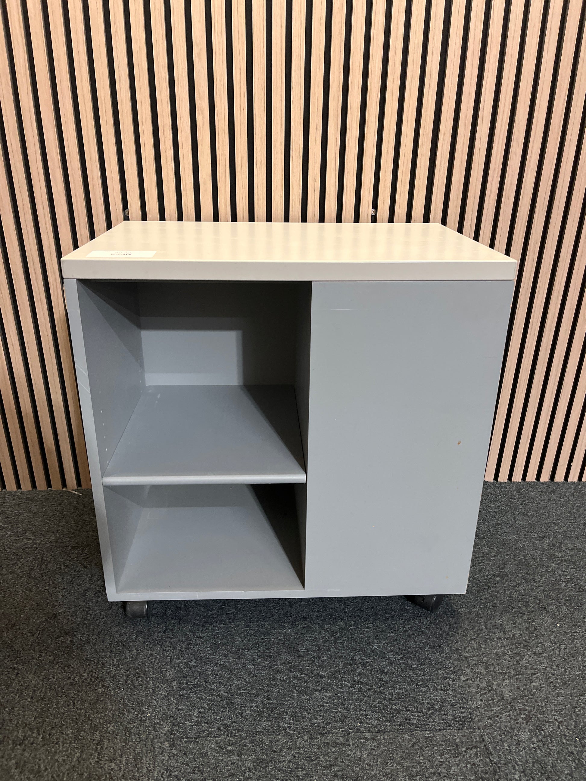 2 grey storage units 700W x 450D x 720H