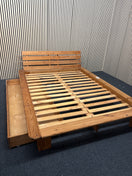 Switch 4ft 6 pine framed futon style bed frame with under bed drawers 3325 2 image