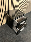 Switch black gloss 2 drawer bedside locker (SET OF 2) 3325 2 image