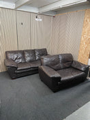 Switch 3+2 dark brown sofa real leather sofa suite 3126 2 image