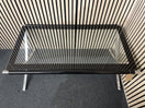 Low glass top rectangular coffee table (W 120 cm)  44533