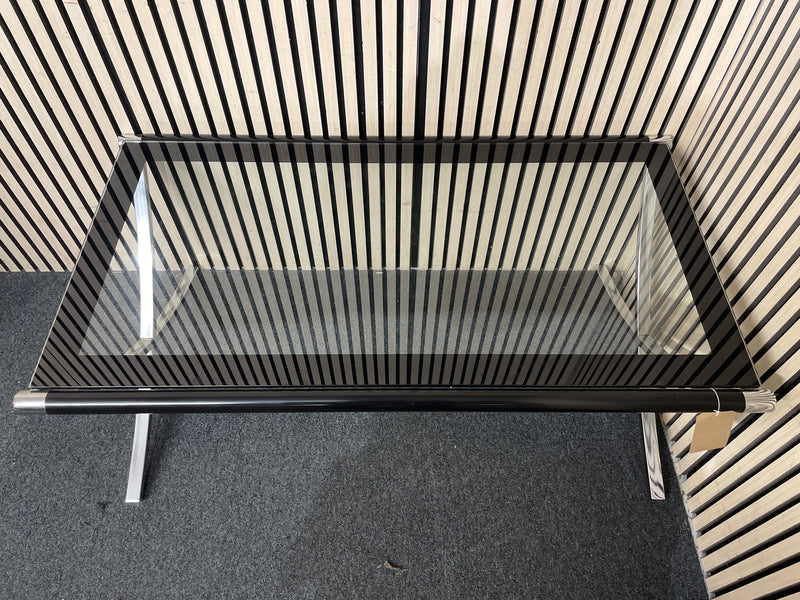 Low glass top rectangular coffee table (W 120 cm)  44533