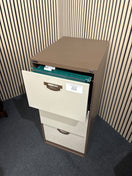 Switch 3 drawer  secondhand Triumph coffee cream meal filing cabinet with key 101H47Wx62H 3 image