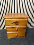 Switch Solid pine 3 drawer bedside locker 1126 2 image