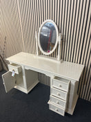 Switch Cream 5 drawer 1 door dressing table with matching mirror (H 72 x W 137 x D 45)  44140 3 image