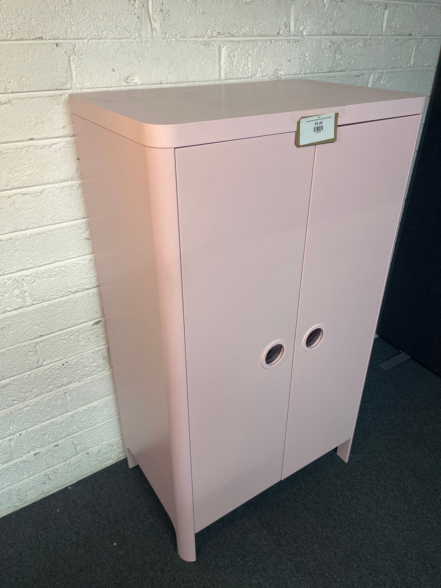 Ikea pink 2 door wardrobe (H 140 x W 80 x D 52 cm) 2225
