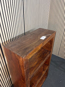 Switch Large dark wood stained 3 shelf open bookcase (H 138 x W 89 x D 36 cm) 2226 3 image