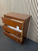 Switch Retro dark wood stained 4 drawer chest  (H 94 x W 72 x D 42 cm) 43461 3 image