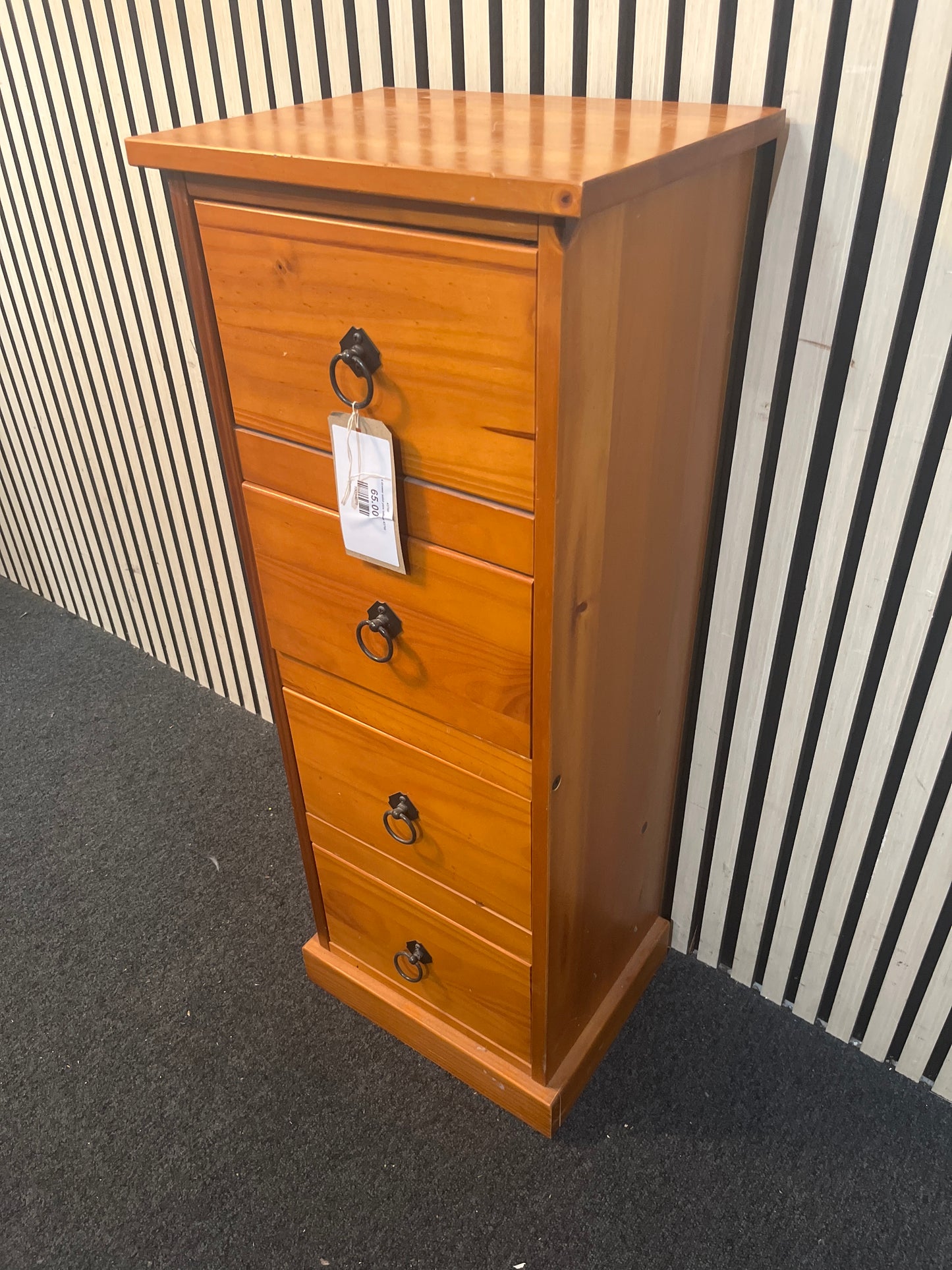 4 drawer solid pine tallboy 43760