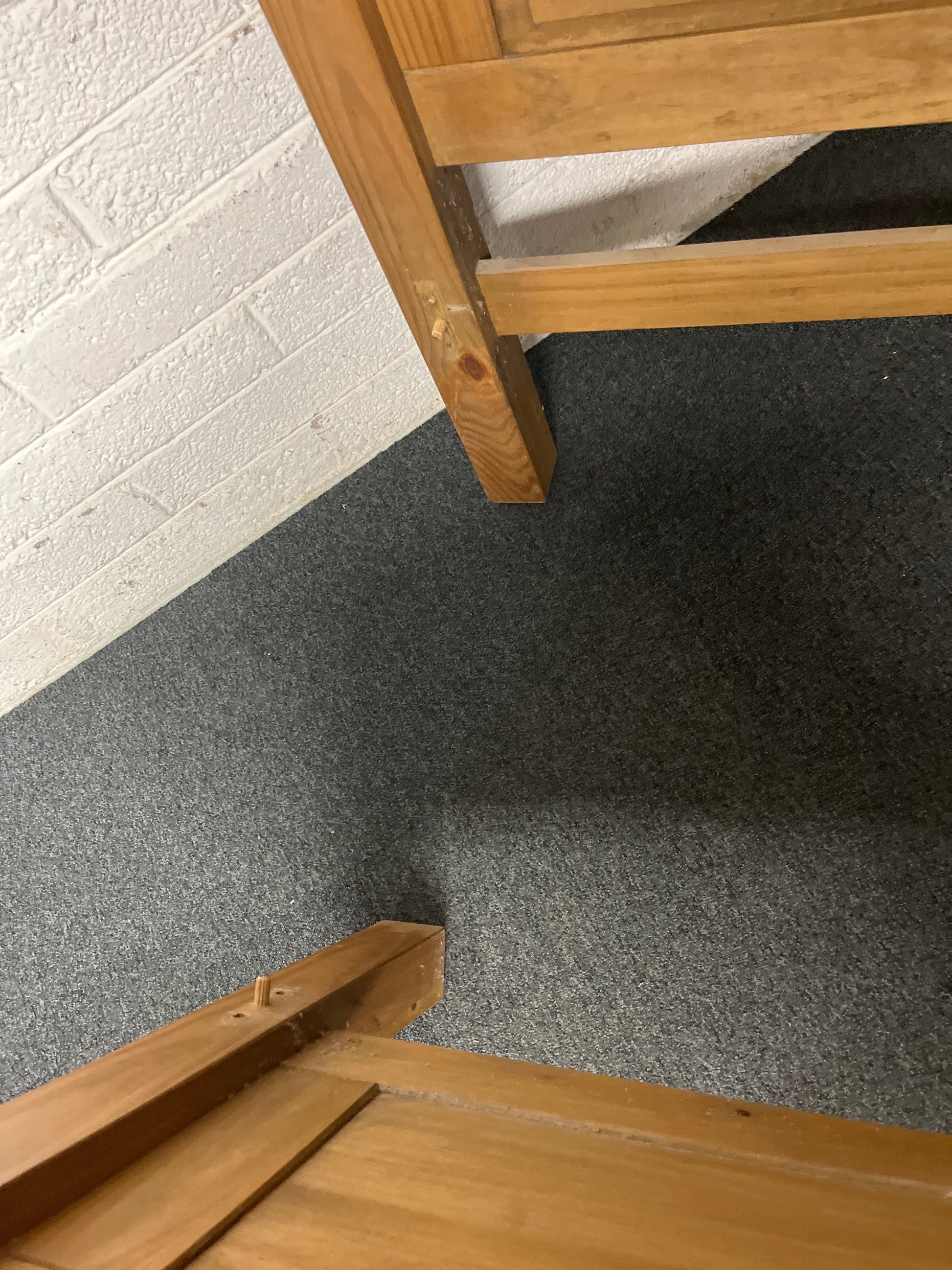 5ft solid waxed pine high and low end bed frame 2225