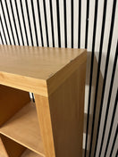 Switch Beech veneer 9 section storage unit on castors (H 135 x W 125 x D 36 cm) 3325 3 image