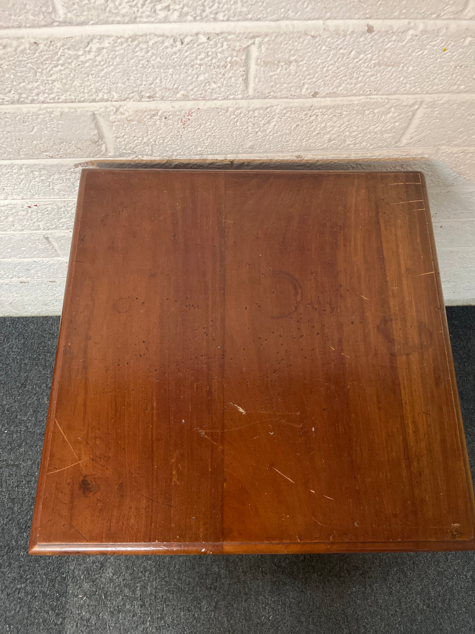 Pine square high coffee table with underneath storage 3225
