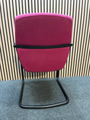 Switch Wine fabric cantilever framed boardroom chair 3 image