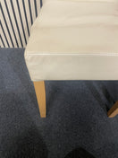 Switch 4 matching high-back dining chairs in cream leatherette  44734 3 image