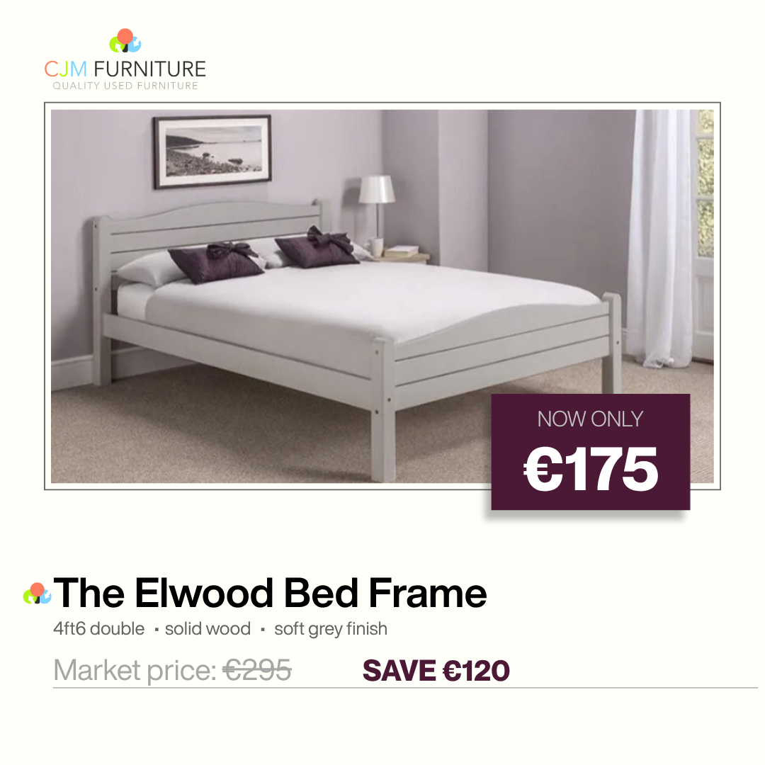 NEW Elwood 4ft 6 bed frame - Grey