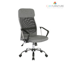 Switch Chord high back operators chair with mesh back and headrest - grey 2 image