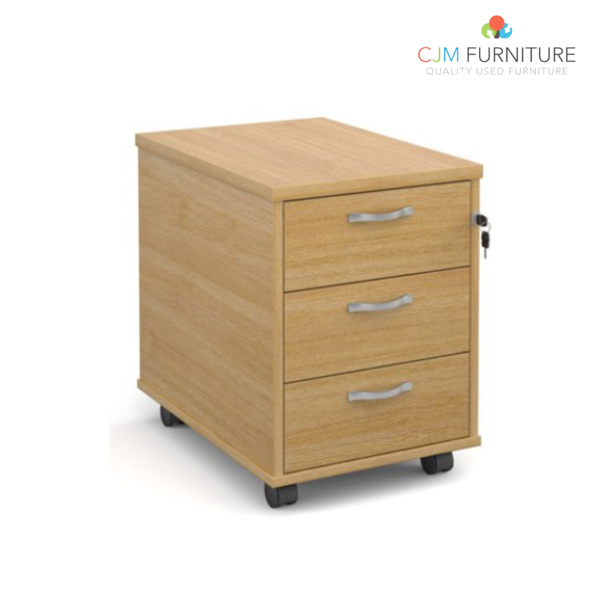 2 or 3 drawer wooden mobile pedestal