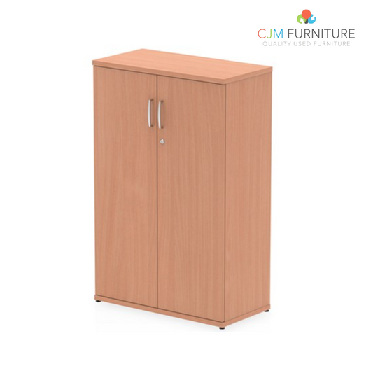 (BRAND NEW AVAILABLE IN WHITE OR BEECH ONLY) 1200H Cupboard, 3 Adjustable Shelves, 1200H x 400D x 800W