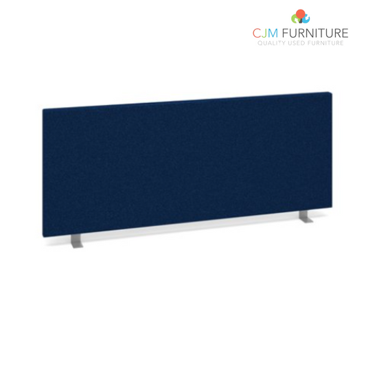 Straight desktop fabric screen - Various finishes  (1600mm Wide x 400mm High)