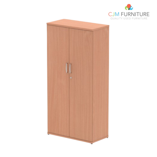 (BRAND NEW AVAILABLE IN WHITE OR BEECH ONLY) 1600H Cupboard, 4 Adjustable Shelves, 1600H x 400D x 800W