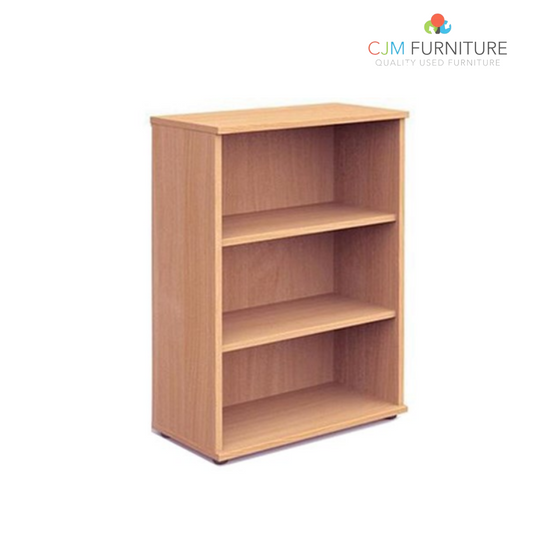 (BRAND NEW AVAILABLE IN WHITE OR BEECH ONLY) 1200 Bookcase, 3 Adjustable Shelves, 1200H x 400D x 800W