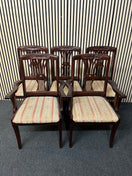 Mahogany framed shield-back upholstered dining chair (SET OF 6)  44563