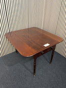 Switch Antique drop leaf mahogany breakfast table with drawer (L 61 - 105 x W 109 cm) 2425 2 image