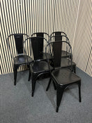 Switch Solid black metal framed dining chairs (SET OF 6)  44154 2 image