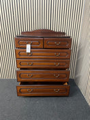 Mahogany 4+2 drawer chest of drawers (H 112 x W 88 x D 40 cm)  44685