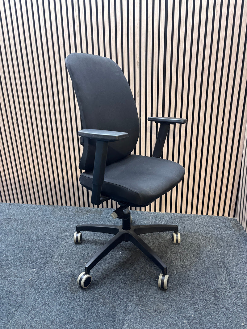 Black Fabric Equity Task Chair