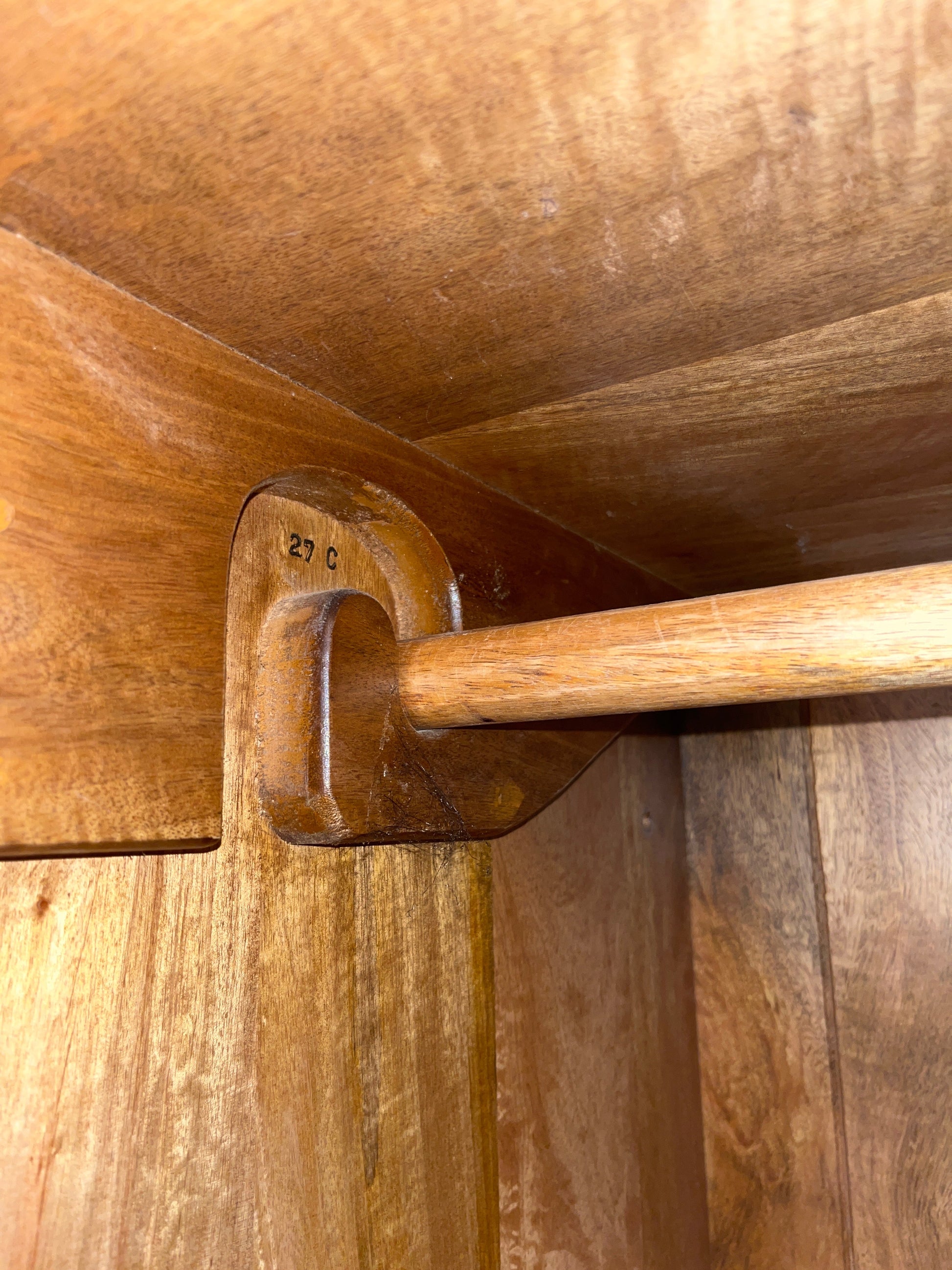 Tall 3 door 6 drawer solid mahogany inalid wardrobe(H 195 x W 175 x D 65 cm).( (PART OF A SET BUT CAN BE SOLD SEPARATELY) 2225