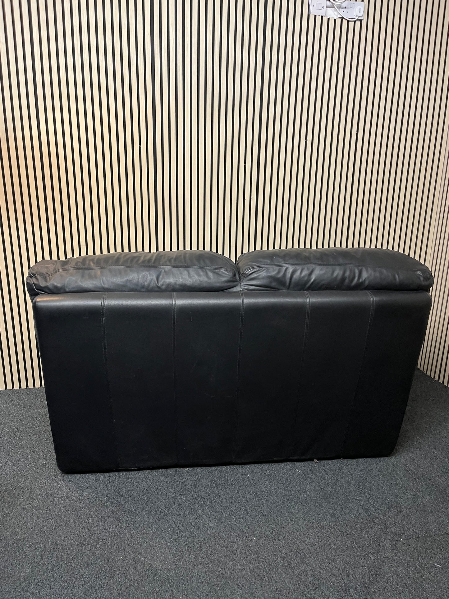 2 seater real leather sofa