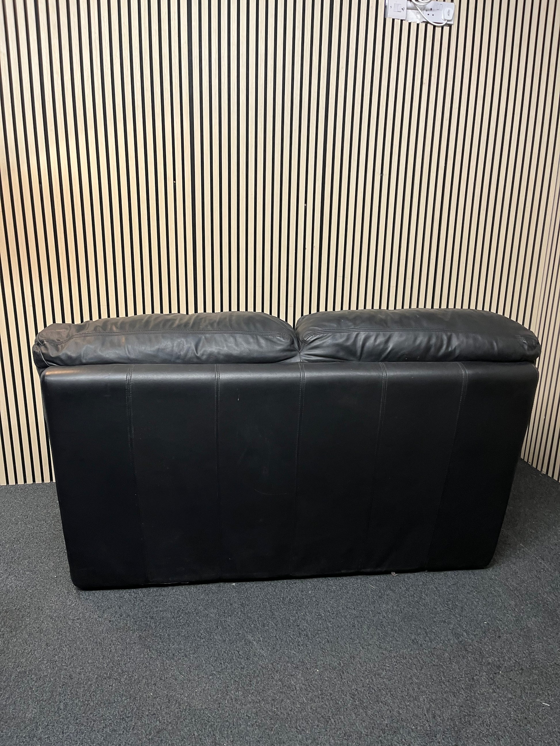 2 seater real leather sofa