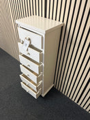 Switch White wooden 6 drawer slim tall boy 2425 3 image