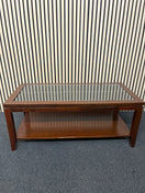 Switch Mahogany coffee table with glass inserts  (H 46 x W 110 x D 52 cm) 3325 2 image