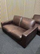 Switch Brown pure leather 3+2+1 sofa set (Width - 3 seater 210 cm, 2 seater 150 cm, single 90 cm) 1425 3 image