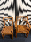 Switch Solid pine large rectangular dining table (L 152 x W 75 cm) with matching chairs (2 carver dining chairs + 2 dining chairs) 2425 3 image