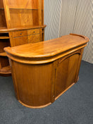 Switch Ornate oak stained tall bar counter with storage drawers (Front H 110 x W 170 x D 60 cm) (Back  H 219 x W 177 x D 35 cm) 3 image