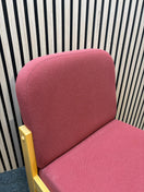 Switch Red fabric, beech framed reception chair  J3949 2 image