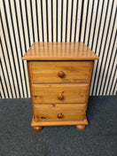 Switch Pine 3 drawer bedside locker  2425 2 image