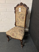 Switch Solid mahogany carved framed occasional chair with tapestry fabric 3225 2 image