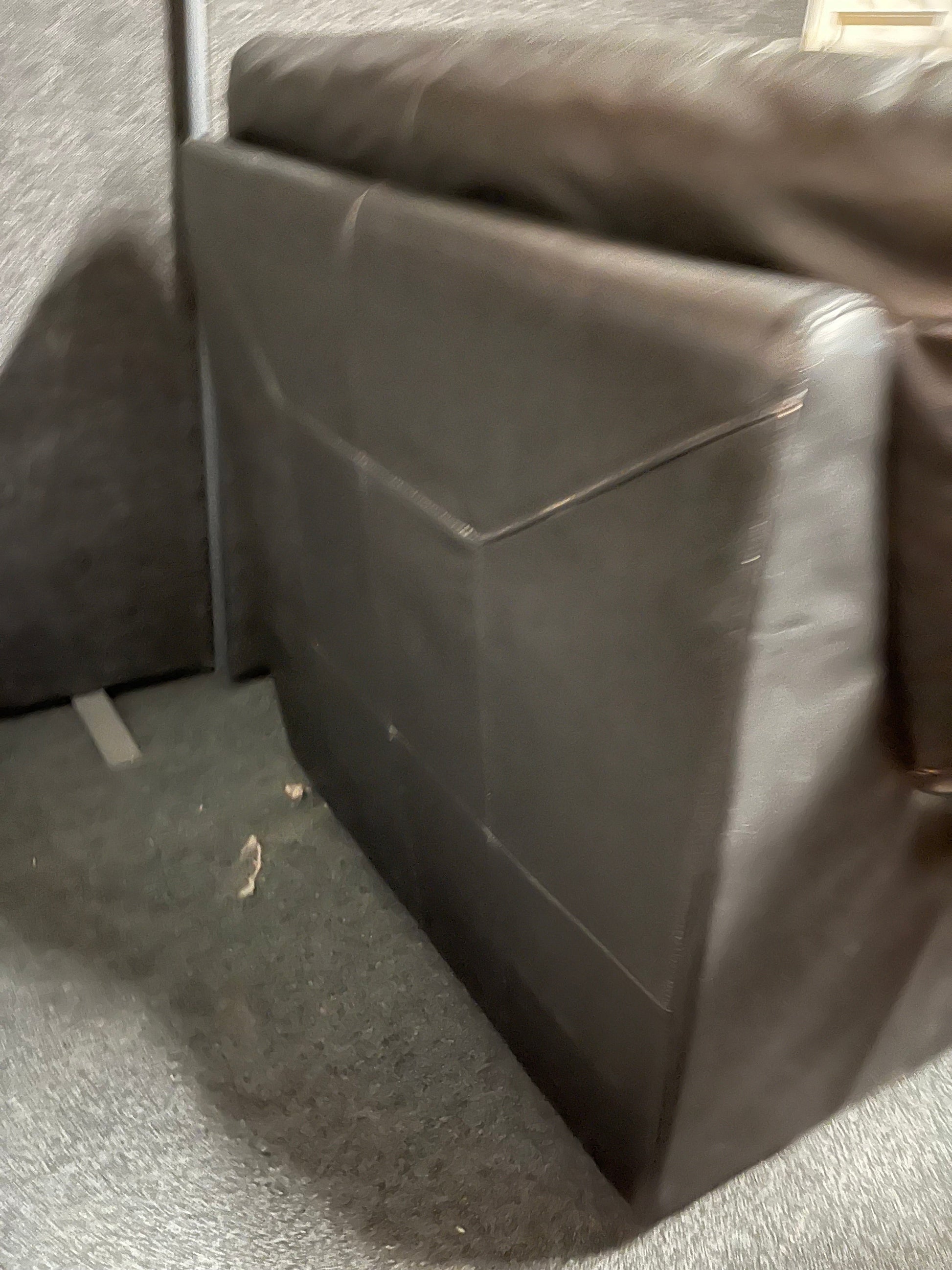 3+1+1 real black leather sofa suite 2225