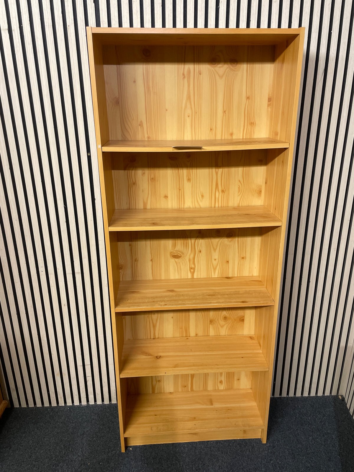 Light beech laminate bookcase  44420