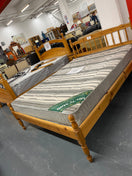 Switch 4ft 6 solid pine slatted back bed frame  1225 3 image