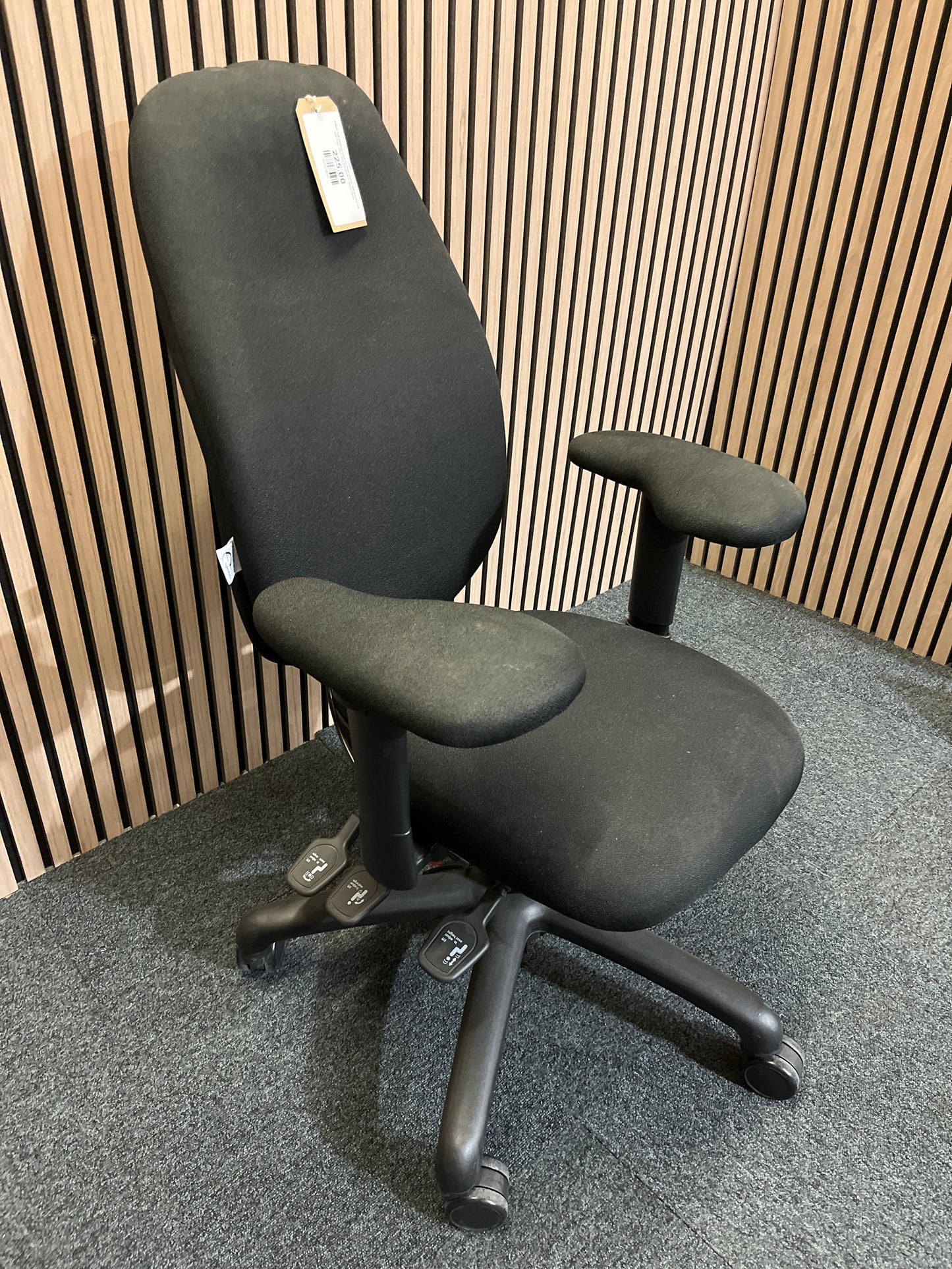 Adapt Full posture chair by RGO chairs, full posture kit with high back and headrest in black fabric