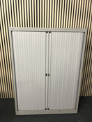 Switch Tall silver metal sliding door tambour unit (H 127 x W 100 x D 43 cm) 3325 3 image