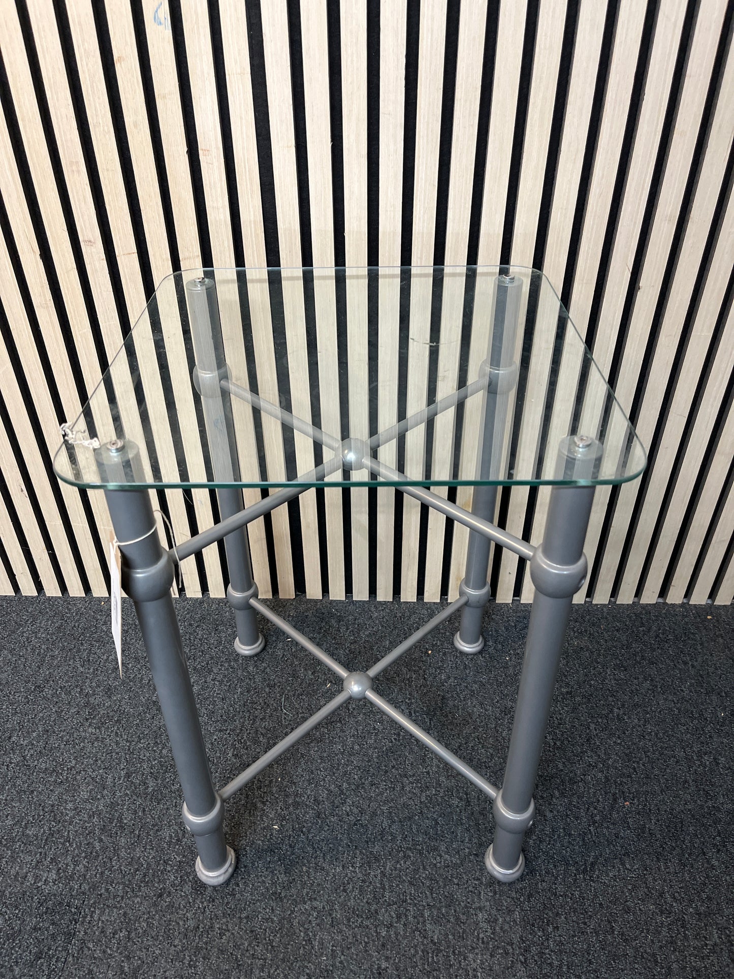 glass top square side table 2425